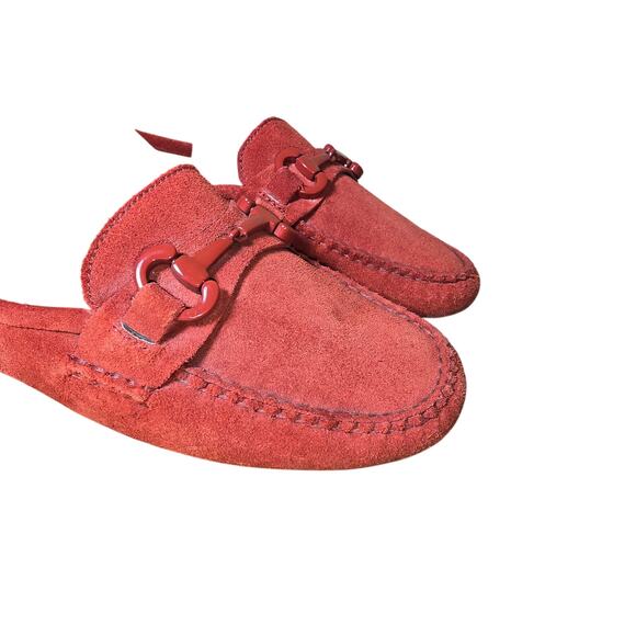 Patricia Green A Mano Deep Red Suede Brazilian Horsebit Professional Loafer 7 M - Picture 4 of 8